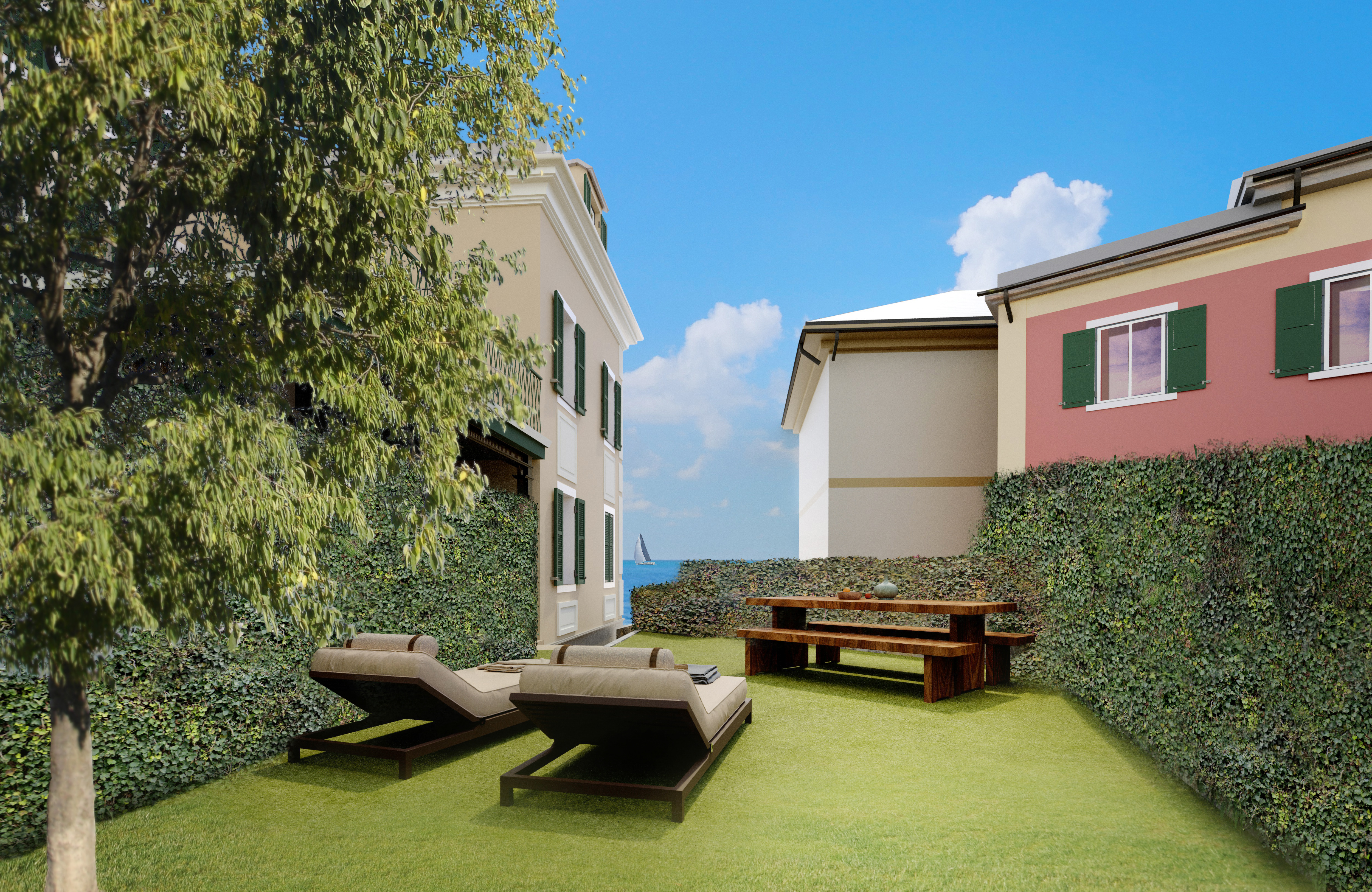 Immobiliare Del Guasta NERVI - VIA SANT’ILARIO – IN COSTRUZIONE - APPARTAMENTI, VILLETTA CON PISCINA, BOX 